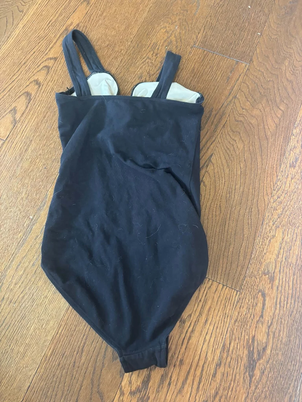 Theatricals Black & Nude Girls Dance Leotard - L